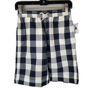 Gap Kids Boy's Blue and White Check Swim Shorts Trunks Size Large 10 NWT